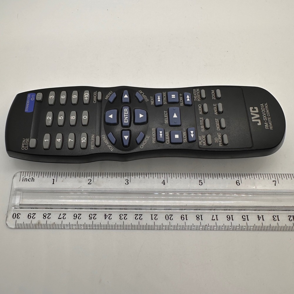JVC RM-SXv001A Remote Control Replacement or Spare Part Black Tested - Picture 7 of 8